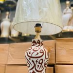 Ceramic Calligraphy Table Lamp (Pair)