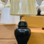 Black Shiny Candy Lamp (Pair)