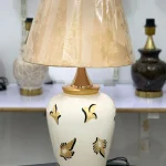 Ceramic Ivory Bloom Table Lamp (Pair)
