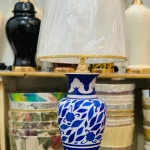 Blue Pottery Table Lamp (Pair)