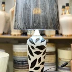 Black Leaf Radiance Table Lamp (Pair)