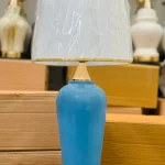 Elegant Blue Ceramic Table Lamp (Pair)